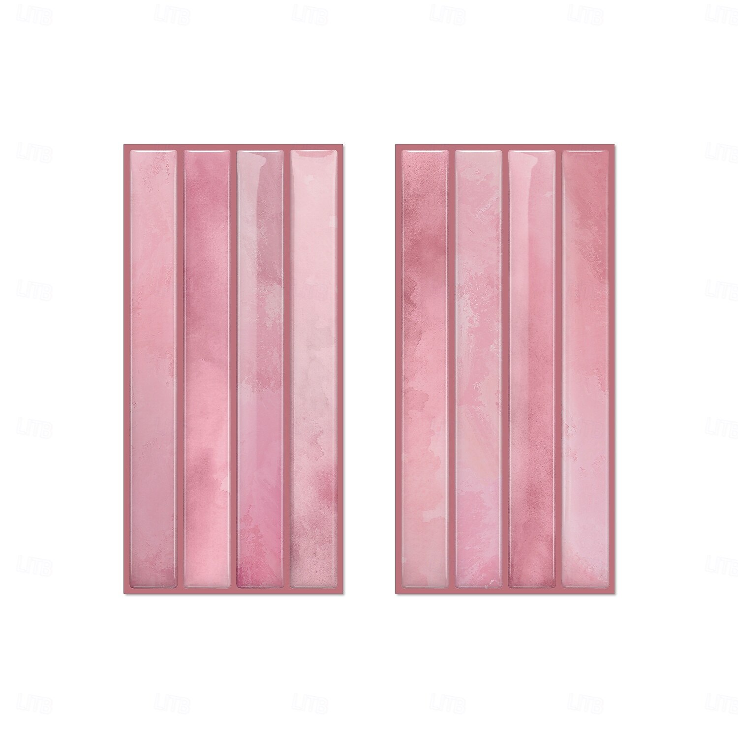 20pcs 3d Self-Adhesive Wall Imitation Tile Sticker, Removable Wall Sticker With Pink Decorative Pattern, Used For Kitchen Back Fender, Bedroom And Living Room Decoration Home Wall Renovation Decorativ 2026 - $45.99 –P17