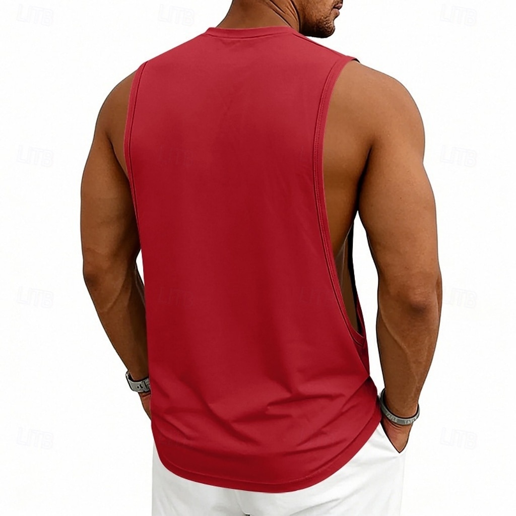 Hombre Camiseta sin mangas Chaleco Camisetas Interiores Camisa sin mangas Sin Mangas Escote Redondo Verano Primavera Plano Moda Deportivo Clásico Puro Casual Gimnasia Calle Negro Blanco Rosa Camiseta 2026 - $13.49 –P16