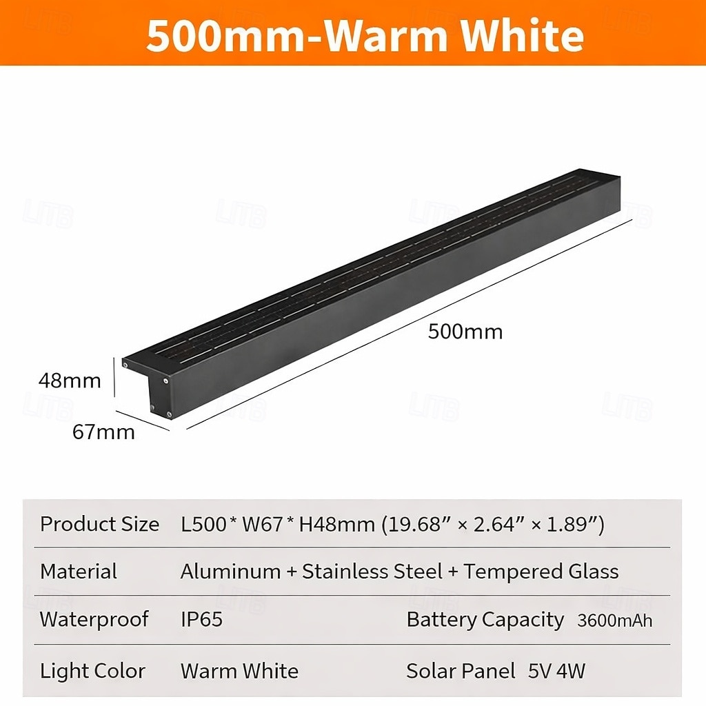 Solar Wall Lights Outdoor Waterproof, LED Wall Lighting Long IP65 Waterproof Wall Lamps for Porch Patio Front Door Entryway 2026 - E£5221.76 –P4