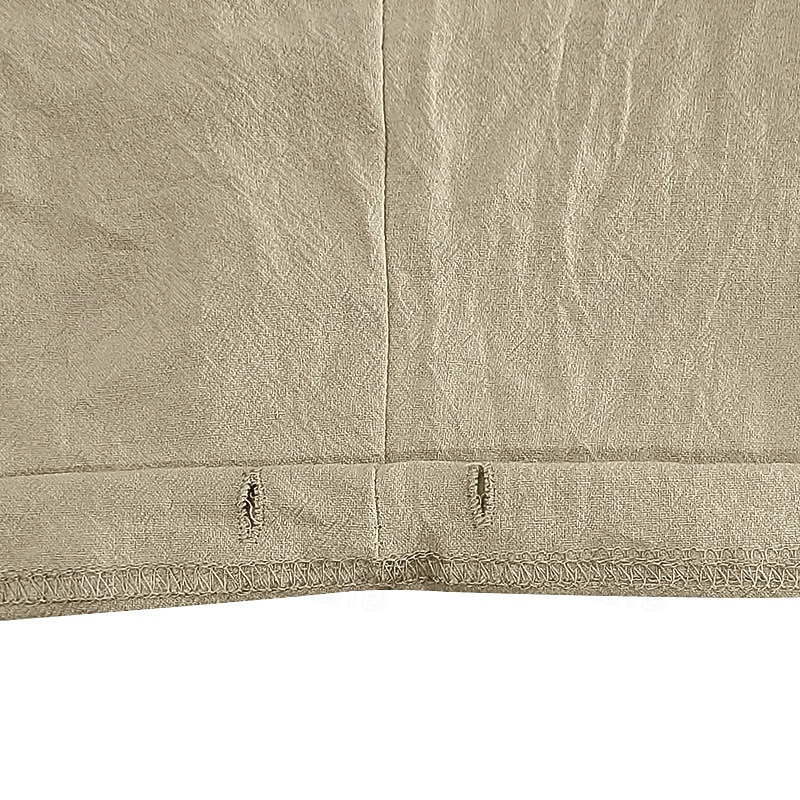 Bărbați Pantaloni scurți din in Pantaloni scurți de vară Pantaloni scurți de plajă Cordon Buzunar Talie elastică Culoare solida Confort Respirabil Lungime gambă Casual Zilnic Plajă Vacanță Modă Negru 2026 - $21.99 –P12