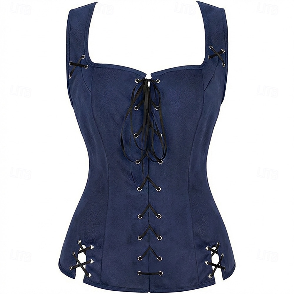 Retrò Vintage Medievale Rinascimento Corsetto Pirata Vichingo Elfico Costume Per donna Celtico Costumi da pirata Fantasia Halloween Carnevale Mascherata Casual Quotidiano LARP Fiera Rinascimentale del 2026 a $34.99 –P5