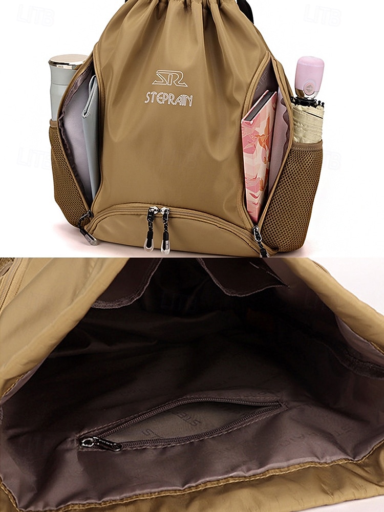 Zaino da donna in nylon, disponibile in vari colori, di grande capacità con numerose tasche, leggero e resistente, ideale per vacanze al mare, sport all'aria aperta e per l'uso quotidiano. del 2026 a $18.99 –P10
