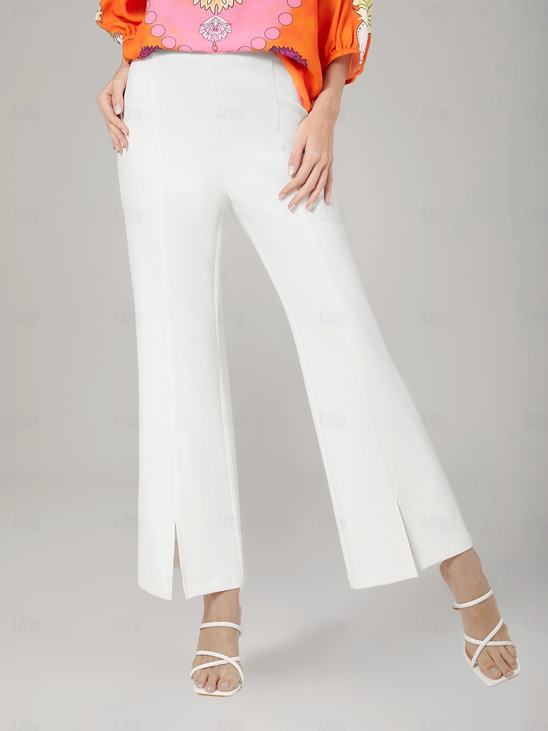 pantalon évasé court et élégant légèrement extensible de 2026 ? $79.99 –P4