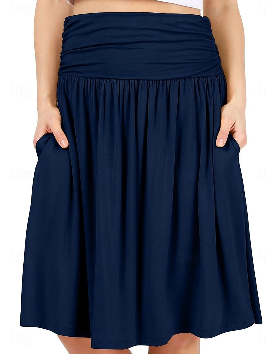 Γυναικεία Μονόχρωμο Casual φούστα Φούστες τένις με σορτς Αθλητική φούστα Αμάνικο Πλισέ Τσέπη Ψηλή Μέση Ελαστικό Σκούπισμα ιδρώτα Αναπνέει Τέννις Γκολφ Pickleball Φούστες Ελλειψη Μαύρο Κρασί Βαθυγάλαζο 2026 - $26.99 –P10