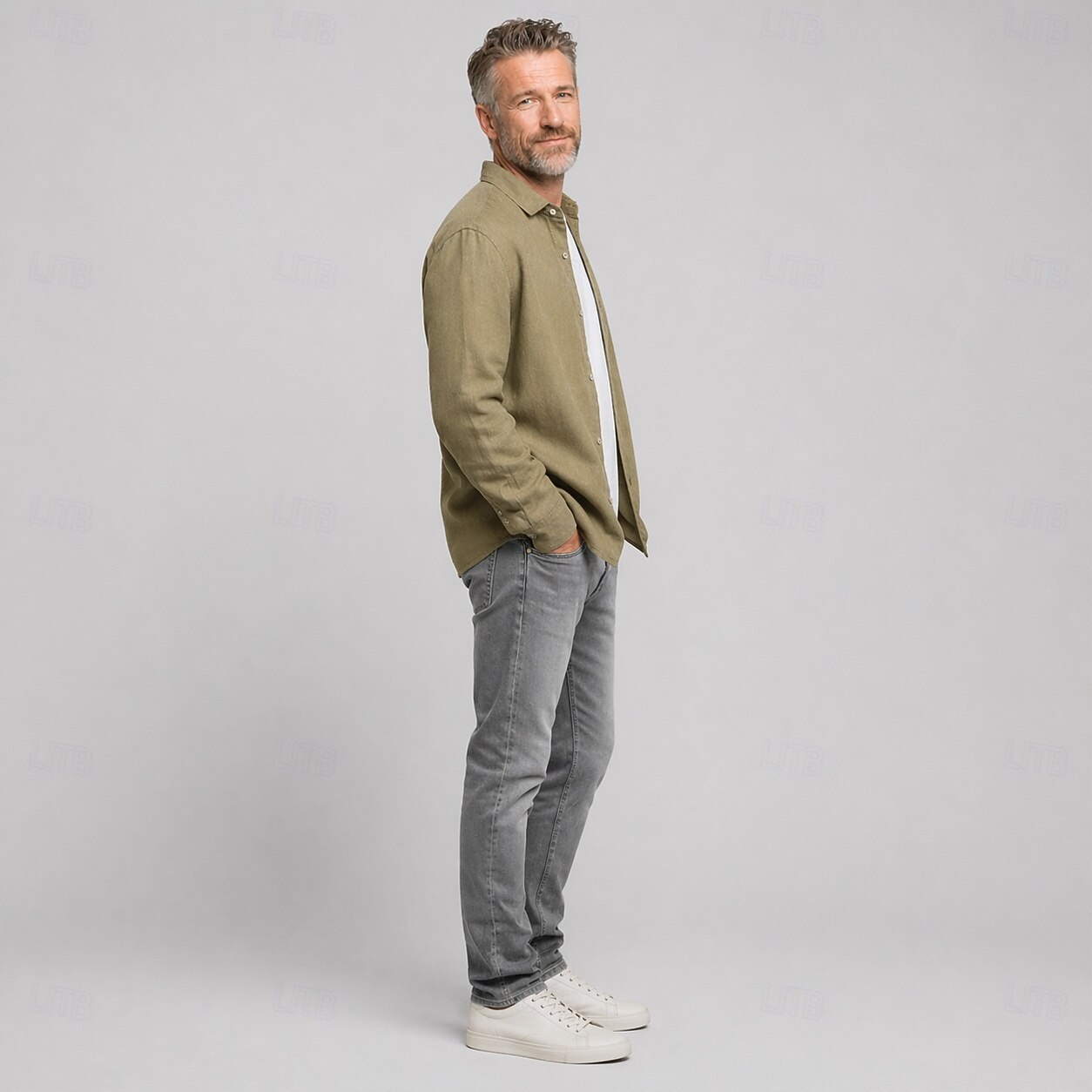 Light Color Jacket Men's Lightweight Jacket Casual Jacket Casual Daily Breathability ...