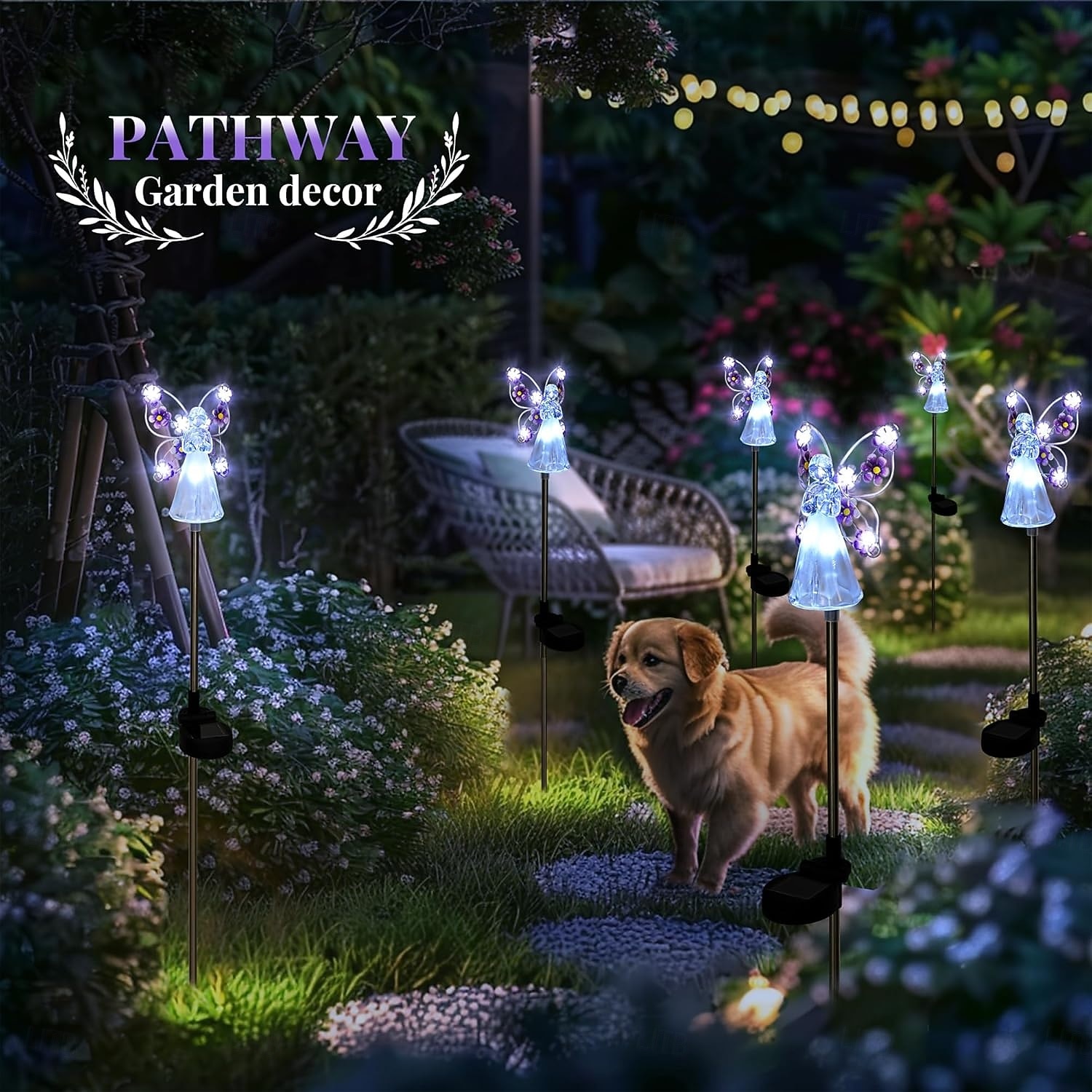 Solar Angel Garden Stake Lights, Angel Solar Lights Outdoor Garden, Eternal Light Angel with 7 LEDs for Cemetery Grave Decorations, Memorial Gift, Christmas Yard Art, Sympathy Gifts 2026 - $23.99 –P4