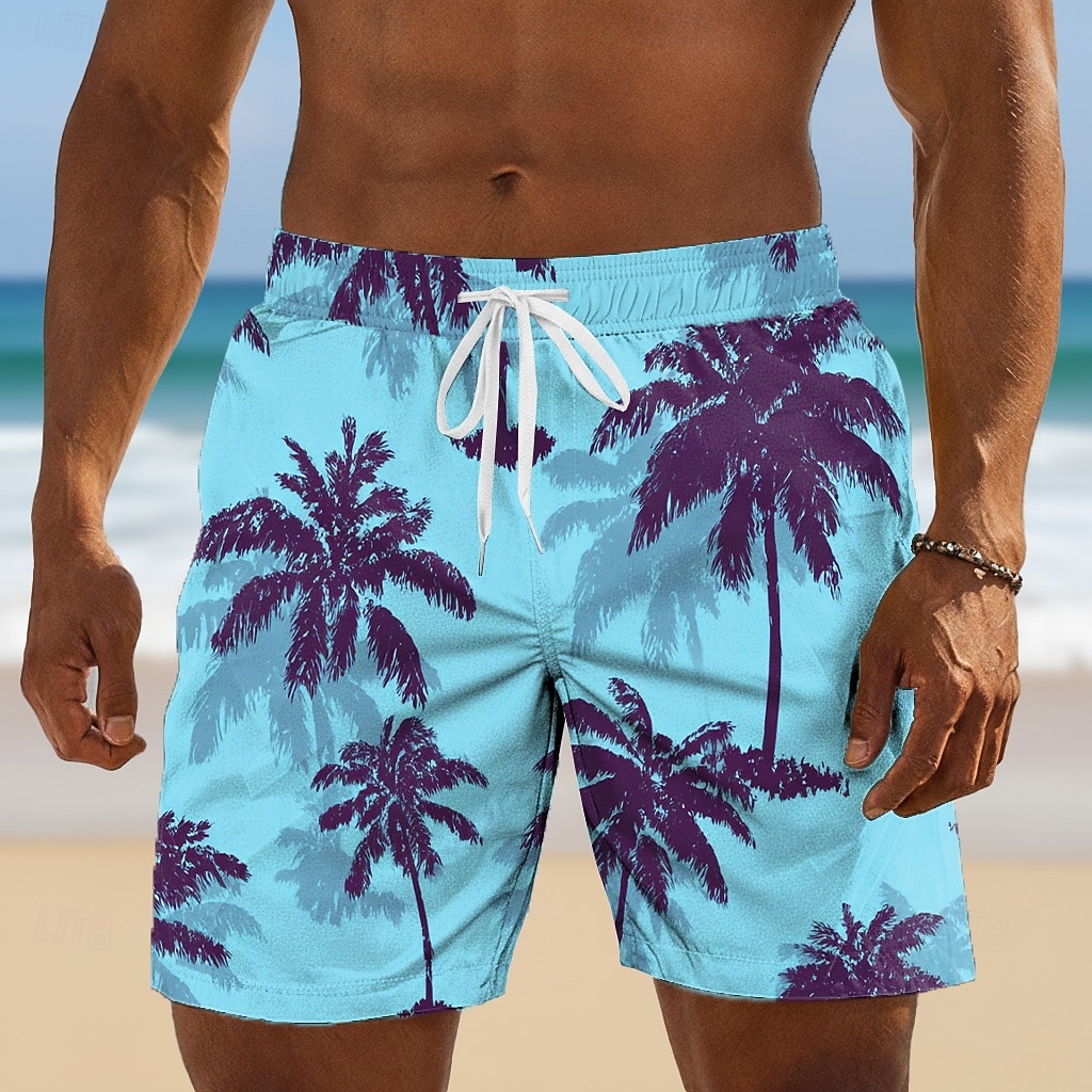 Per uomo Albero di Cocco Colore sfumato Piante Tropicali Costumi da bagno Costumi da bagno Pantaloncini da bagno Pantaloncini da Surf Misura del girovita medio Hawaiano All'aperto Vacanza del 2026 a $20.99 –P2