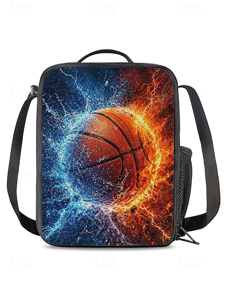 Juego de mochila de baloncesto para niños con bolsa de almuerzo y estuche para lápices mochila escolar de gran capacidad para deportes y viajes escolares 2026 - $34.99 –P9