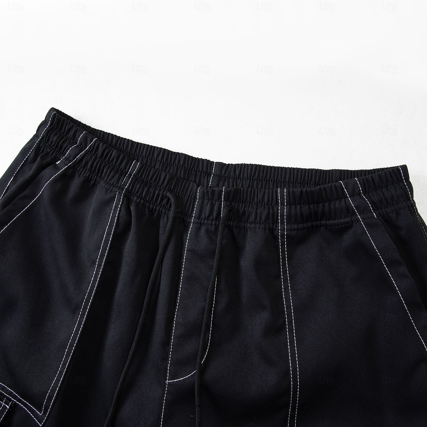 Voor heren Ladingbroek Cargoshorts Korte broek Casual korte broek Zak Elastische taille Effen Effen kleur Comfort Boven de knie Casual Buiten Streetwear Modieus Streetwear Zwart Marineblauw 2026 - $16.49 –P6