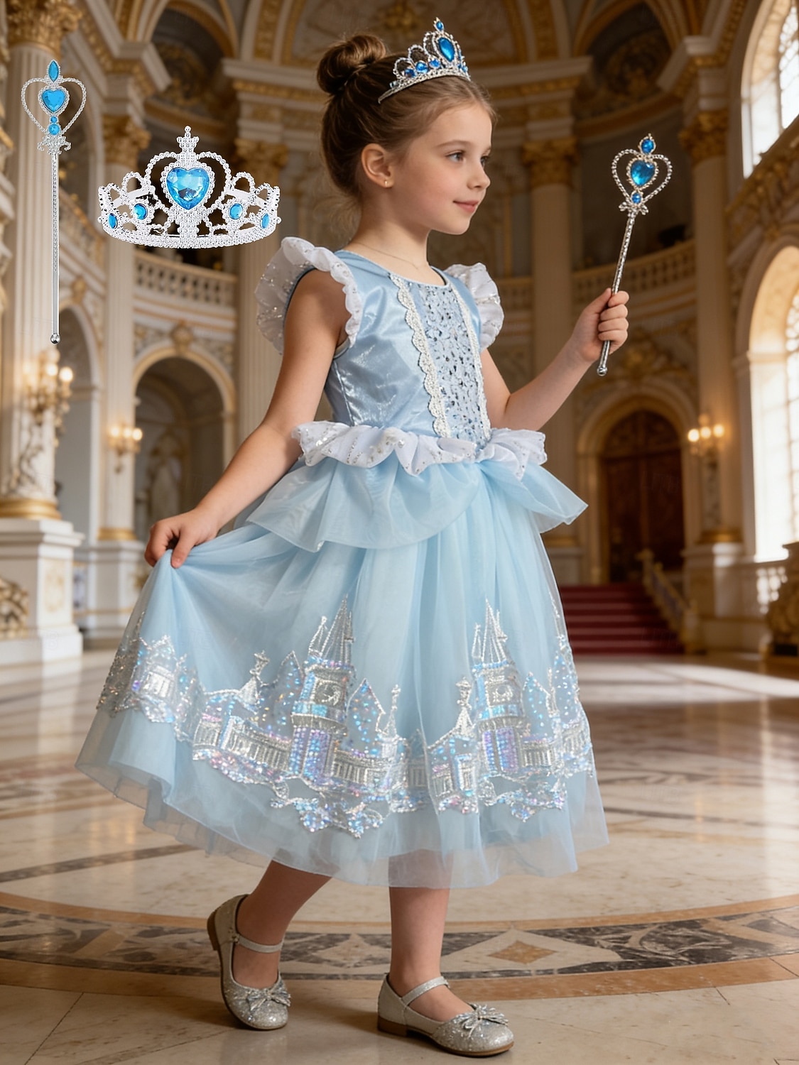 Strega magica Principessa Vestito Costume Cosplay Abiti Film Moda Carino Tutù for Ragazze Bambini Mascherata Quotidiano Feste Ferie del 2026 a $38.99 –P1