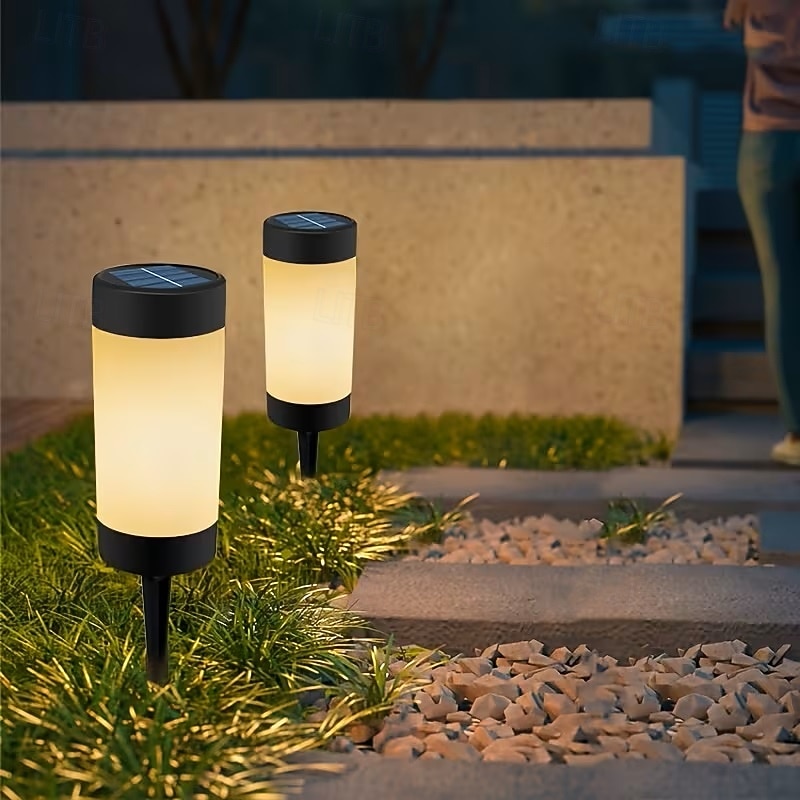 4er-Set Solar-Gartenleuchten, wasserdichte Gartenwegleuchten, dekorative Solar-Bodenleuchten zum Einstecken, für den Außenbereich 2026 - $39.99 –P8