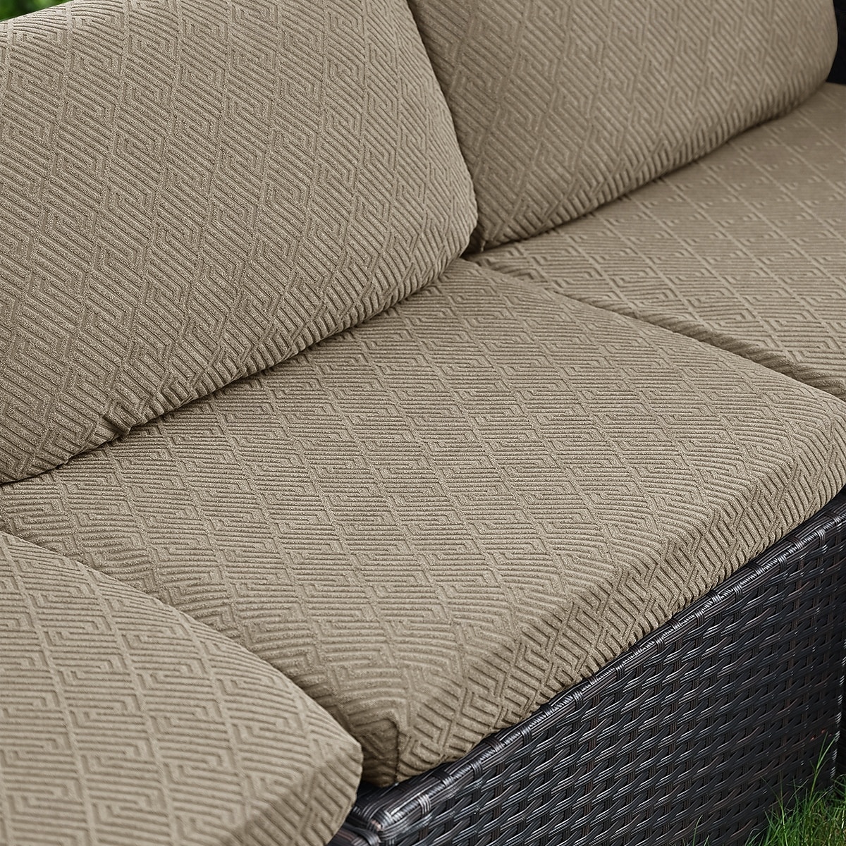 8 fundas elásticas para cojines de patio, fundas impermeables de repuesto para sofás de exterior, sofá de exterior &Fundas para sofás, fundas para cojines de muebles de patio, protector de muebles 2026 - $73.99 –P6
