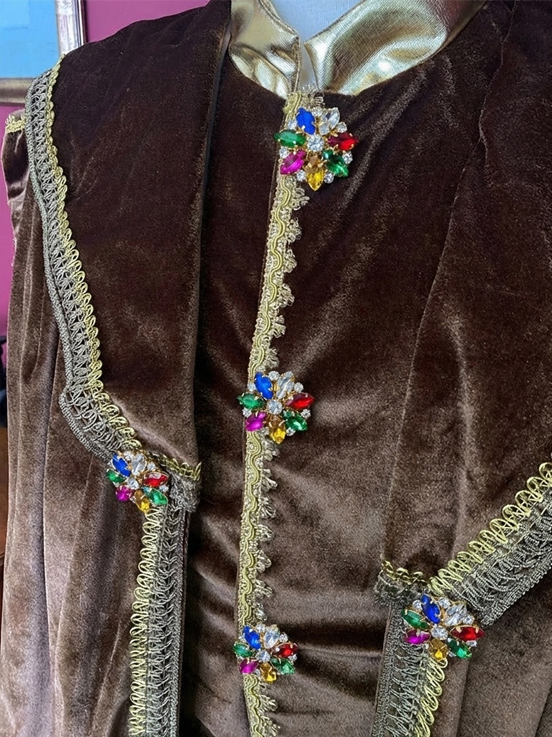 Medieval Renacimiento Accesorios Príncipe caballero celta Disfraz Hombre Real Víspera de Todos los Santos Carnaval Mascarada Rendimiento LARP Feria Ren Adulto Disfraz 2026 - $291.29 –P6