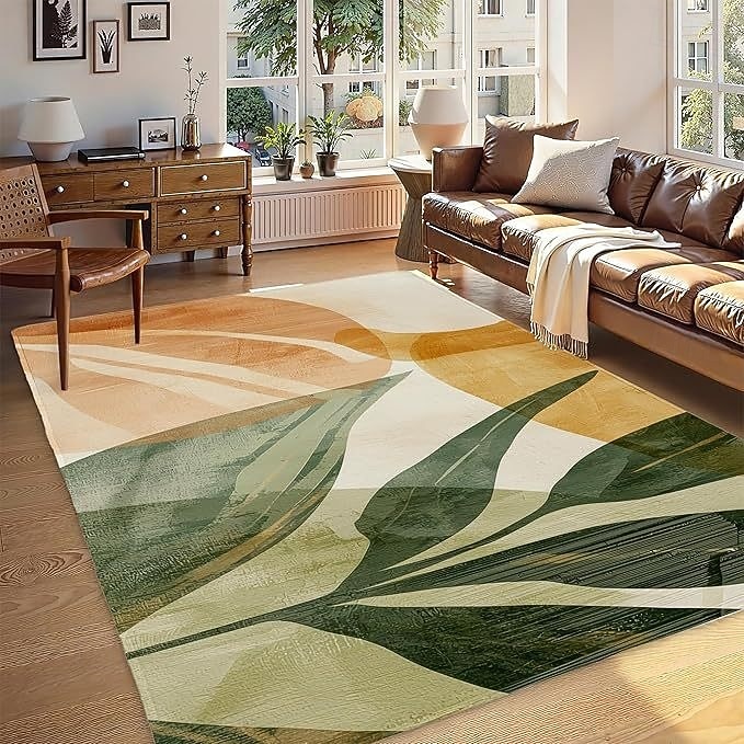Tappeto da esterno 5x8 piedi, impermeabile, multicolore, per interni, lavabile, per patio esterno, con motivo floreale tropicale, antiscivolo, ideale per soggiorno, piscina, giardino, terrazzo e del 2026 a $13.49 –P3