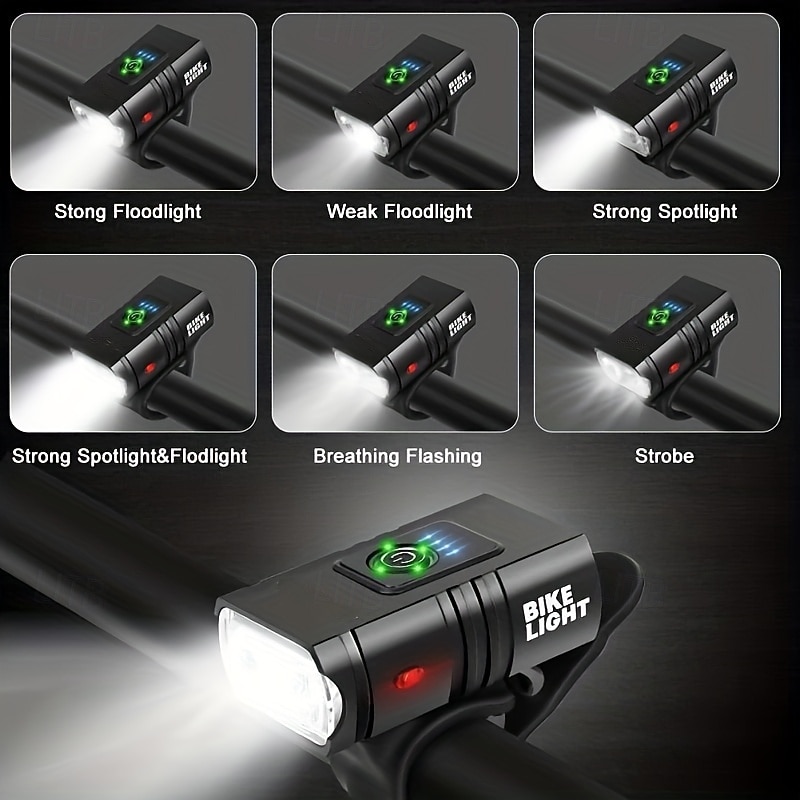 Bike Lights Set, 1000 Lumen USB Rechargeable Front Headlight and Back Tail Light with Wireless Remote Turn Signals, Waterproof High Brightness LED Bicycle Lights for Night Safety, Fits Mountain Road 2026 - $28.99 –P3