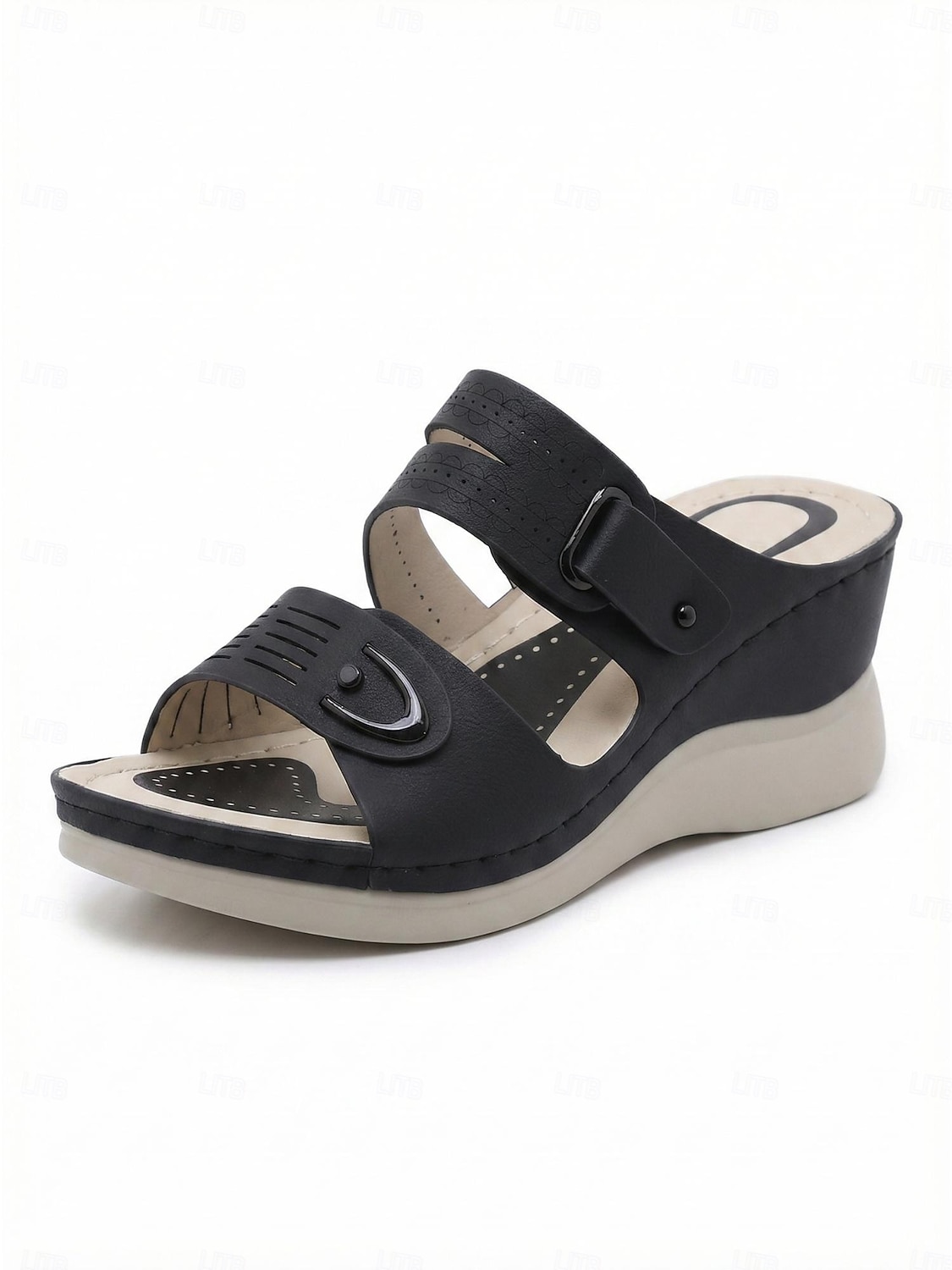 Women's Green Wedge Sandals – Adjustable Strap Comfort Sandals with Arch Support, Lightweight Cushioned Walking Shoes for Travel, Daily Wear, Outdoor Walking & Garden Leisure 2026 - $34.99 –P6