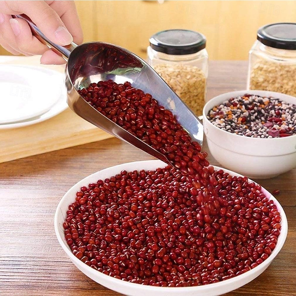 مغرفتان أو أربع مغارف صغيرة من الفولاذ المقاوم للصدأ، ملاعق قياس للثلج والسكر والفاصوليا الخضراء والأرز وطعام الحيوانات الأليفة، مغارف متينة وسهلة الاستخدام ومتعددة الأغراض للمطبخ والعناية بالحيوانات 2026 - $9.99 –P5