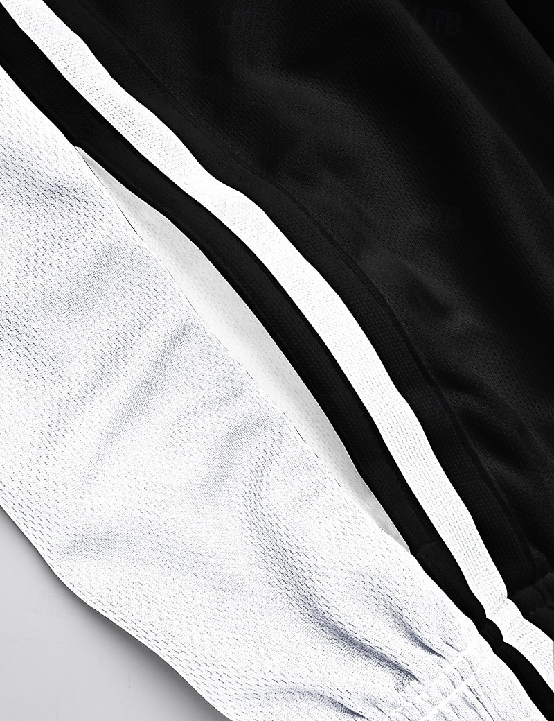Homme Short actif Shorts de survêtement Shorts Shorts d'été Cordon de serrage Taille Élastique Bloc de Couleur Longueur Genou Occasionnel Quotidien Extérieur Sports Streetwear Noir Blanche de 2026 ? $14.99 –P8