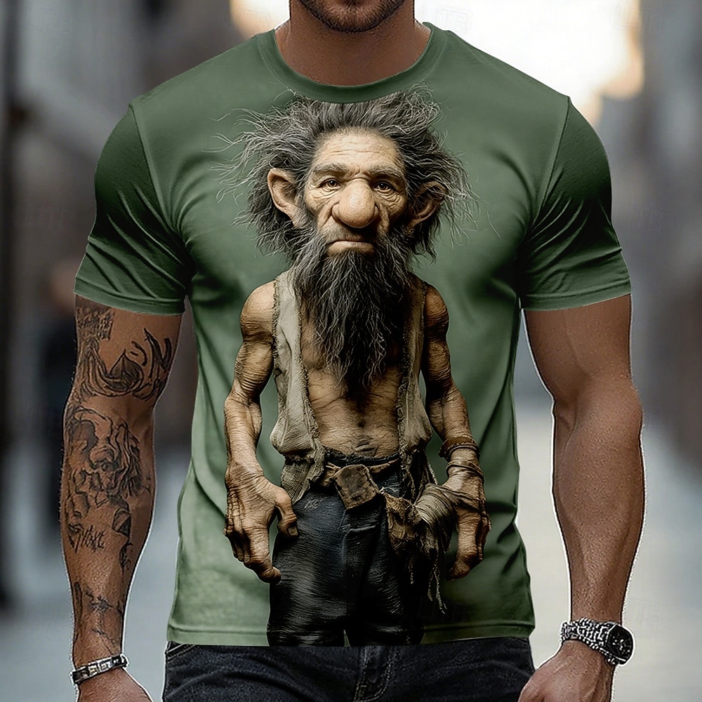 Homme A Ombre Vieil Homme T-shirt Manche Courte T-shirt Impression 3D Col ras du cou Chemise Drôle Occasionnel Quotidien Rue Bleu Noir Rouge Été Printemps Vêtement Tenue S M L XL 2XL 3XL de 2026 ? $18.99 –P2
