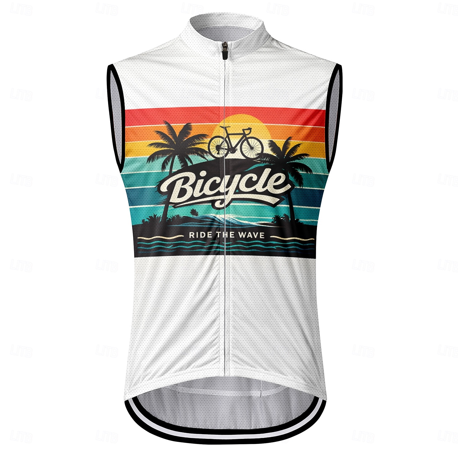 Herren Fahrradweste Radtrikot Geometrisch Lustig Ärmellos Fahhrad Weste / Gilet Trikot Weste mit 3 Gesäßtaschen Schnelltrocknend Rückentasche Feuchtigkeitsableitend Atmungsaktiv Sport Weiß Bekleidung 2026 - $30.99 –P1