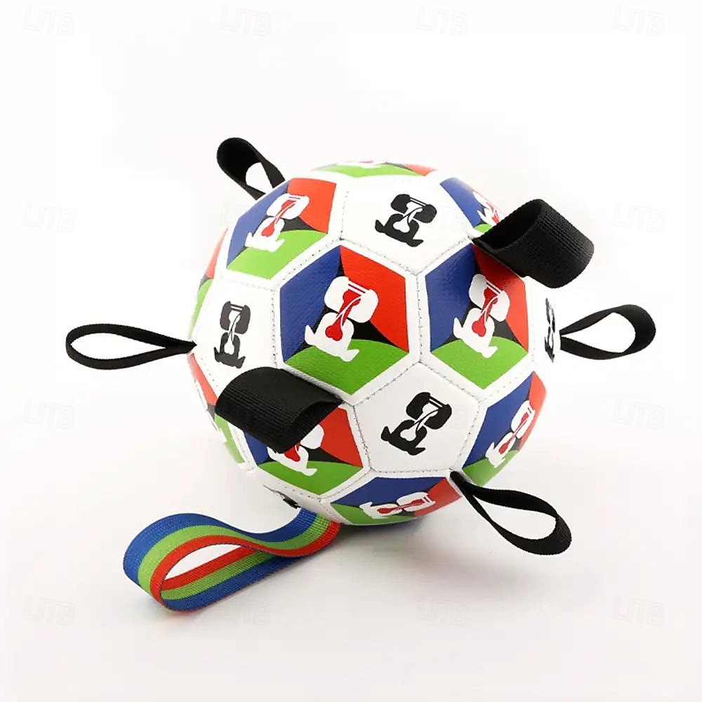 Hundfotboll med remmar interaktiv leksak 18 cm i diameter 2026 - $13.49 –P10