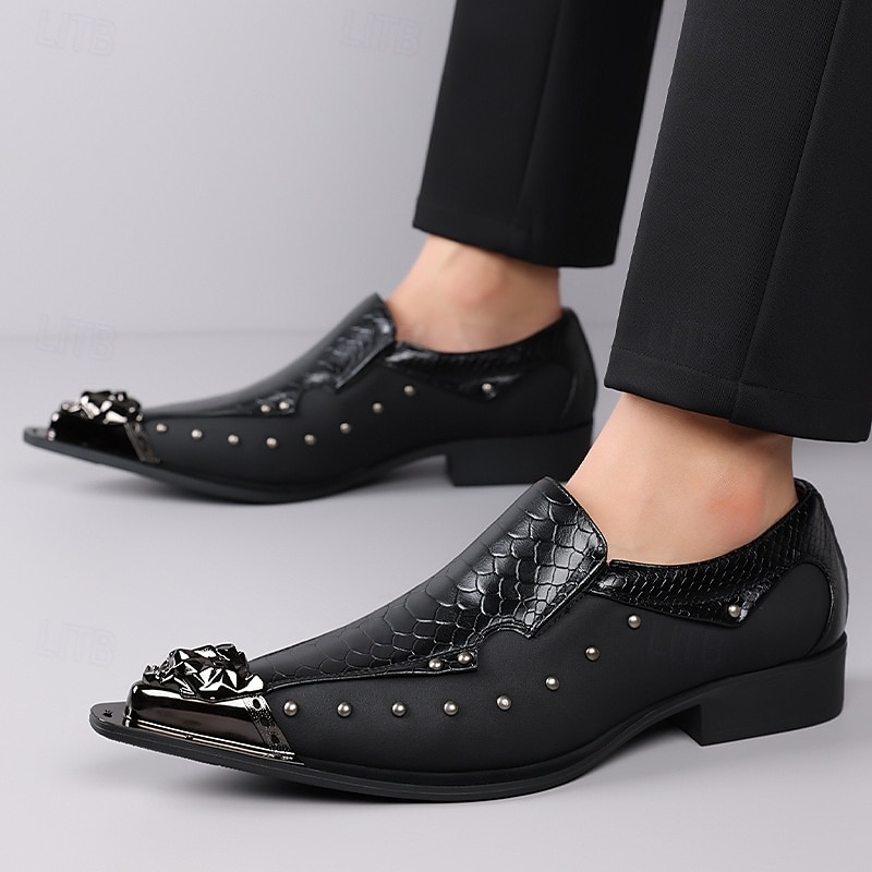 Homens Clássico Casual Diário Pele PU Confortável Respirável Sem Atacadores Preto Branco Vermelho Verão Primavera Outono de 2026 por $59.99 –P15