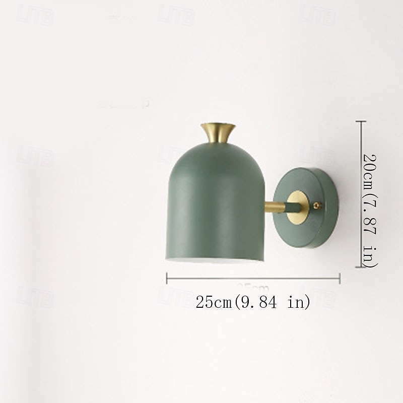 Cute Macaron Wall Lamp, 4 Color Options Green/Pink/Blue/Yellow, E27, Adjustable Cylindrical Lampshade, Metal Wall Sconce for Bedroom, Kids Room, Nursery, Living Room, Nordic Modern Decor 2026 - $90.99 –P3