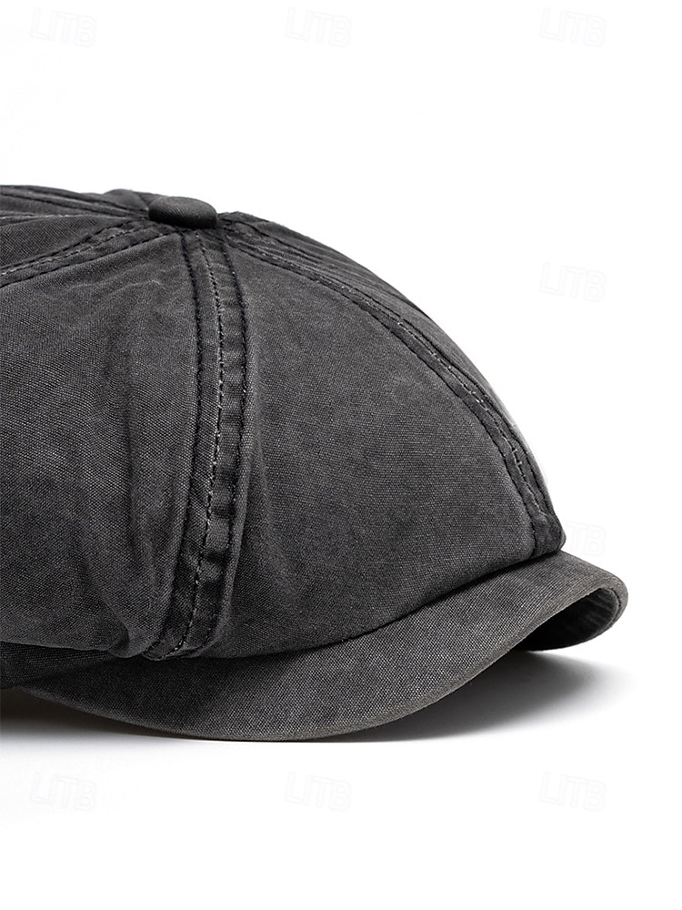 Men's Washed Cotton Newsboy Cap, Multi-Color Adjustable Ivy Flat Beret Hat for Travel, Vacation, Outdoor Activities and Everyday Casual Wear 2026 - $14.99 –P10