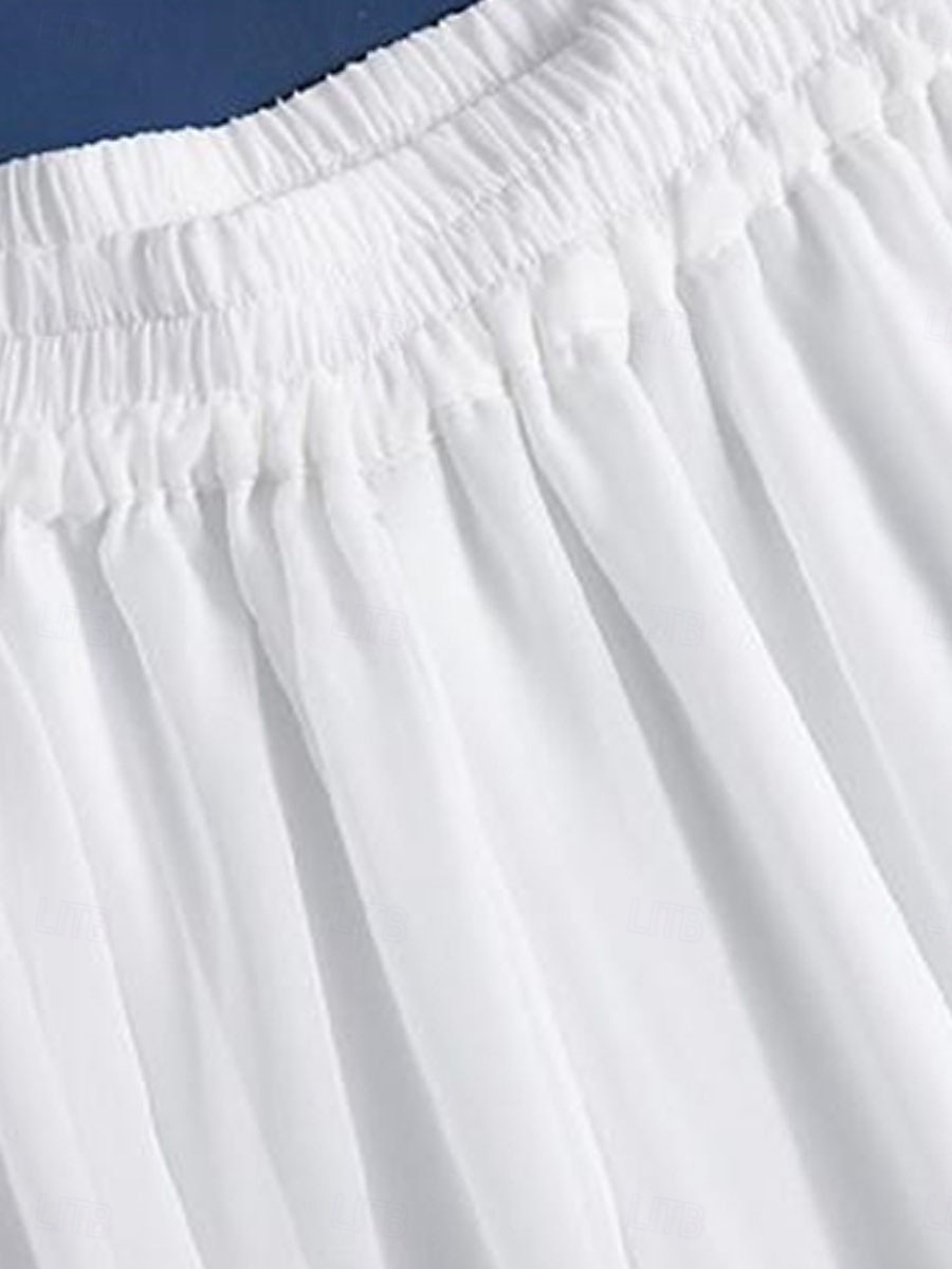 Per donna Gamba larga Pantaloni Vacanza Streetwear Leggero Lunghezza intera Vita Alta Semplice Elastico in vita Taglio alto Comodità Traspirabilità Confortevole Elasticizzato All'aperto Vacanza del 2026 a $22.99 –P4