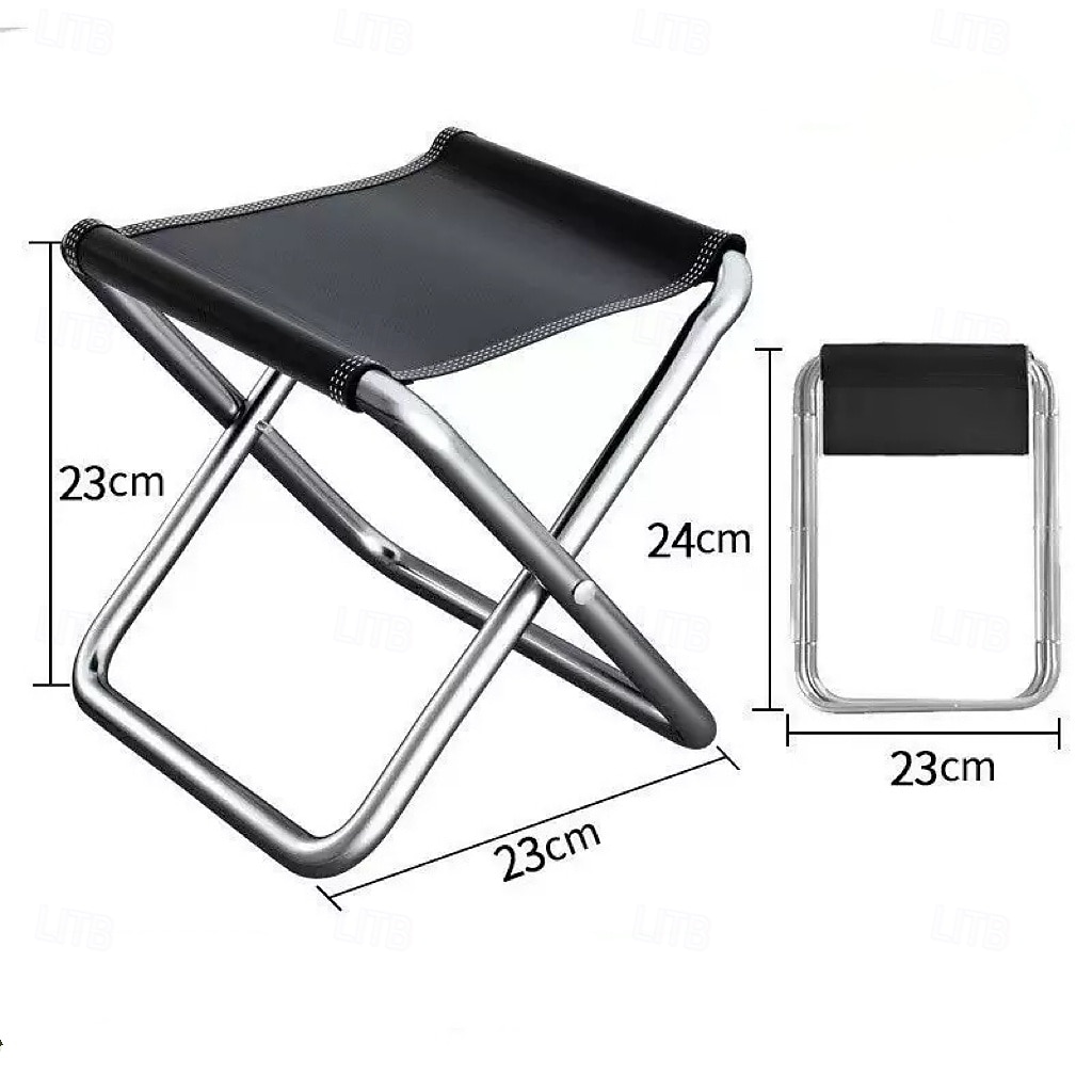 2 mini taburetes plegables, ligeros, portátiles y plegables para acampar, silla plegable multifuncional para aventuras al aire libre, viajes, acampada, pesca, picnic en la playa, jardín, sala de 2026 - $17.49 –P2