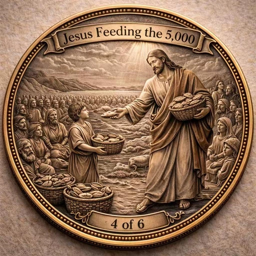 Christian Faith Commemorative Coin, Inspirational Bible Verse & Jesus Miracles Design, Collectible Religious Souvenir, Faith-Based Gift for Christians 2026 - $19.99 –P2