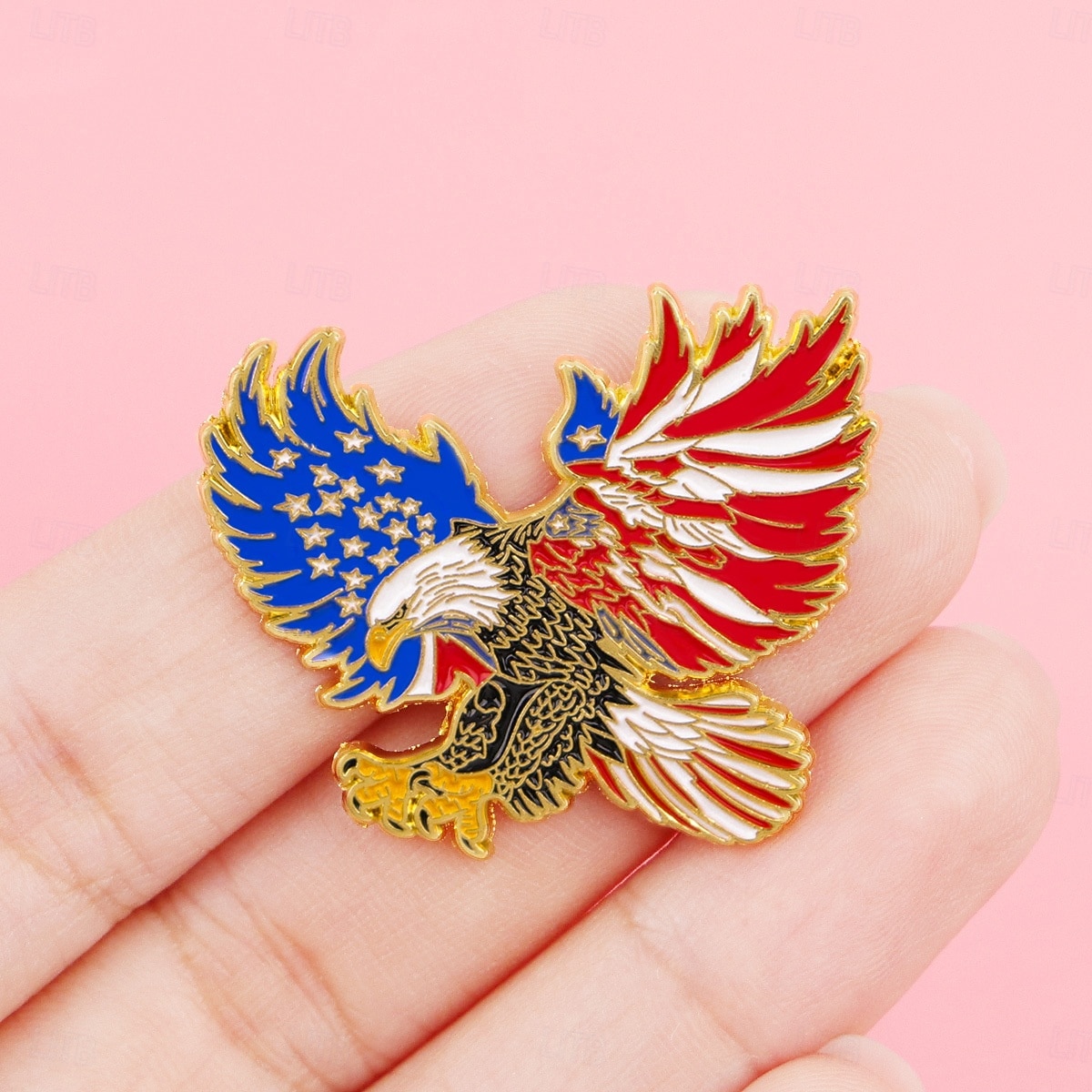 Conjunto de 8 pins de esmalte comemorativos do 250º aniversário dos EUA, com emblemas patrióticos de metal, incluindo a bandeira dos EUA em estilo cartoon e a Estátua da Liberdade. &Águia-careca, de 2026 por $25.99 –P7