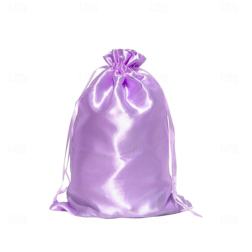 10Pcs Wig Bags with Satin Drawstring, Black Silk Hair Storage Bags for Multiple Wigs, Bundles, Extensions 2026 - $28.99 –P12