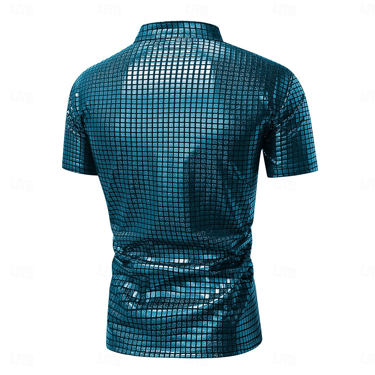 Retro / vintage Discotecă Anii 1980 Tricou Tricou POLO Mâneci scurte Disc Metalic strălucitor Metalic cadrilat Costume de fancy Bărbați Carnaval Petrecere Măr Adulți Cămașă Primavara vara 2026 - $31.99 –P10