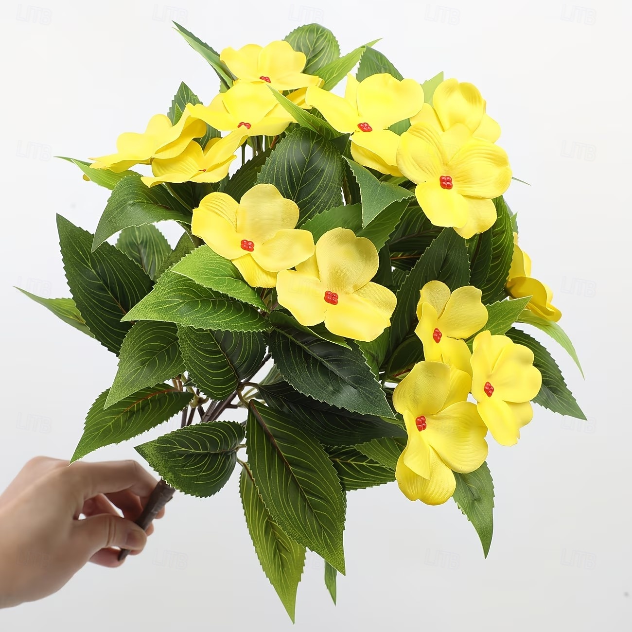2026年 インパチェンスの造花2個セット、マルチカラーの造花鉢植え、中庭やバルコニー用の高品質装飾品、長持ちする造花、家庭や屋外の景観  コレクション – $17.49 –P4