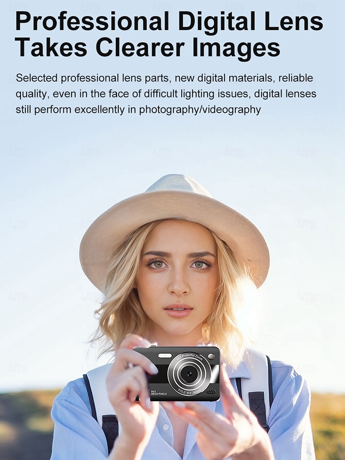 4K Digital Camera for Photography, 64MP Vlogging Camera for YouTube with 16X Zoom, Compact Point and Shoot Camera for Kids Teens Beginners Students, Portable Travel Camera with Fill Light 2026 - $51.99 –P4