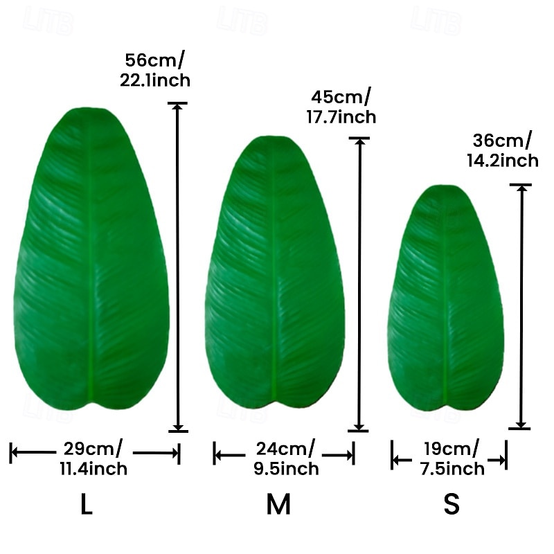 10 Pcs Banana Leaves for Cooking 22 in Tropical Artificial Faux Tropical Leaves Spring Summer Hawaiian Luau Banana Leaf Plates Pisang Foliage for Party Table Decoration 2026 - $10.49 –P1