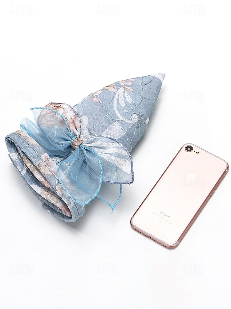 Cappello da sole da donna in stile bohémien, traspirante e leggero, in poliestere, con fantasia floreale multicolore e fiocco, perfetto per le vacanze al mare, l'uso quotidiano e i viaggi estivi. del 2026 a $14.99 –P11