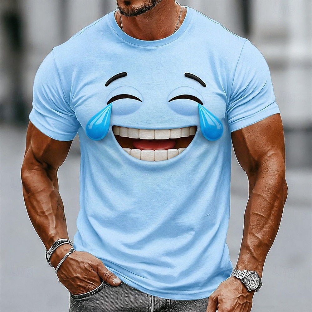 Per uomo Emote divertenti Maglietta Manica Corta maglietta Stampa 3D Girocollo Camicia Moda Esagerato Casuale Quotidiano Streetwear Blu Giallo Rosso Estate Primavera Abbigliamento S M L XL 2XL 3XL del 2026 a $18.99 –P4