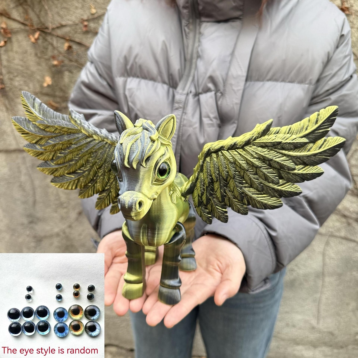 Große, 3D-gedruckte, bewegliche Pegasus-Figur, realistisches geflügeltes Pferdemodell, Sammlerstück einer Fantasiegestalt, Schreibtischdekoration für Zuhause oder Büro, Geschenkidee, Skulptur eines 2026 - $23.99 –P9