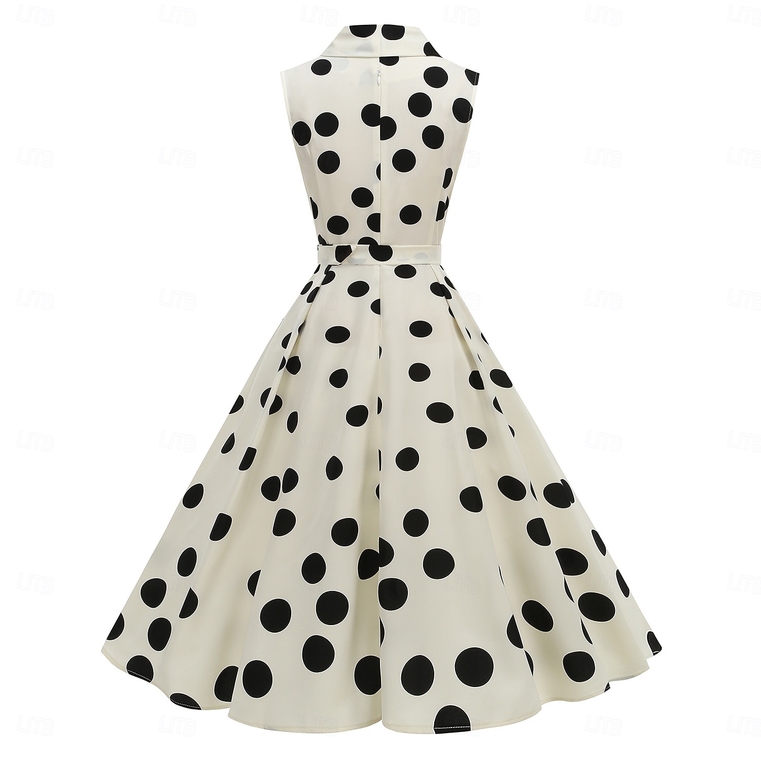 1950er Retro Vintage Rockabilly Midlänge Kleid Swing-Kleid Ausgestelltes Kleid Kurze Ärmel Einfarbig Tupfen Tailliert und ausgestellt Schaukel V Ausschnitt Kostüm Damen Lässig Party Alltagskleidung 2026 - $49.99 –P3