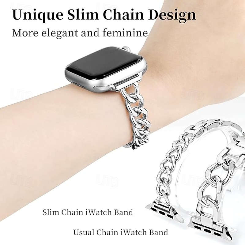Modern Buckle Compatible with Apple Watch band 38mm 40mm 41mm 42mm 44mm 45mm 46mm 49mm Metal Clasp Adjustable Alloy Strap Replacement Wristband for iwatch Ultra 3 2 Series 11 10 9 8 7 SE 6 5 4 3 2 1 2026 - $13.99 –P12