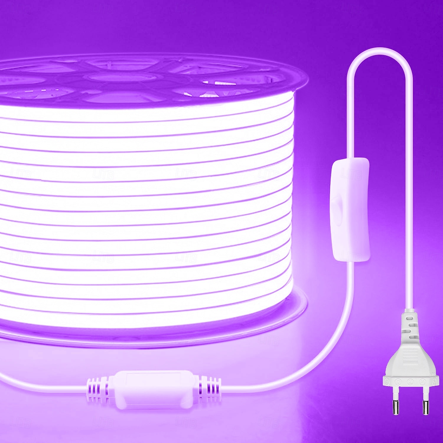 Striscia LED COB impermeabile per esterni da 2-40 metri - luce bianca calda naturale, luce rossa, luce blu, luce verde, luce gialla, luce rosa, luce viola con cavo di commutazione da 1,5 m, del 2026 a $19.99 –P5