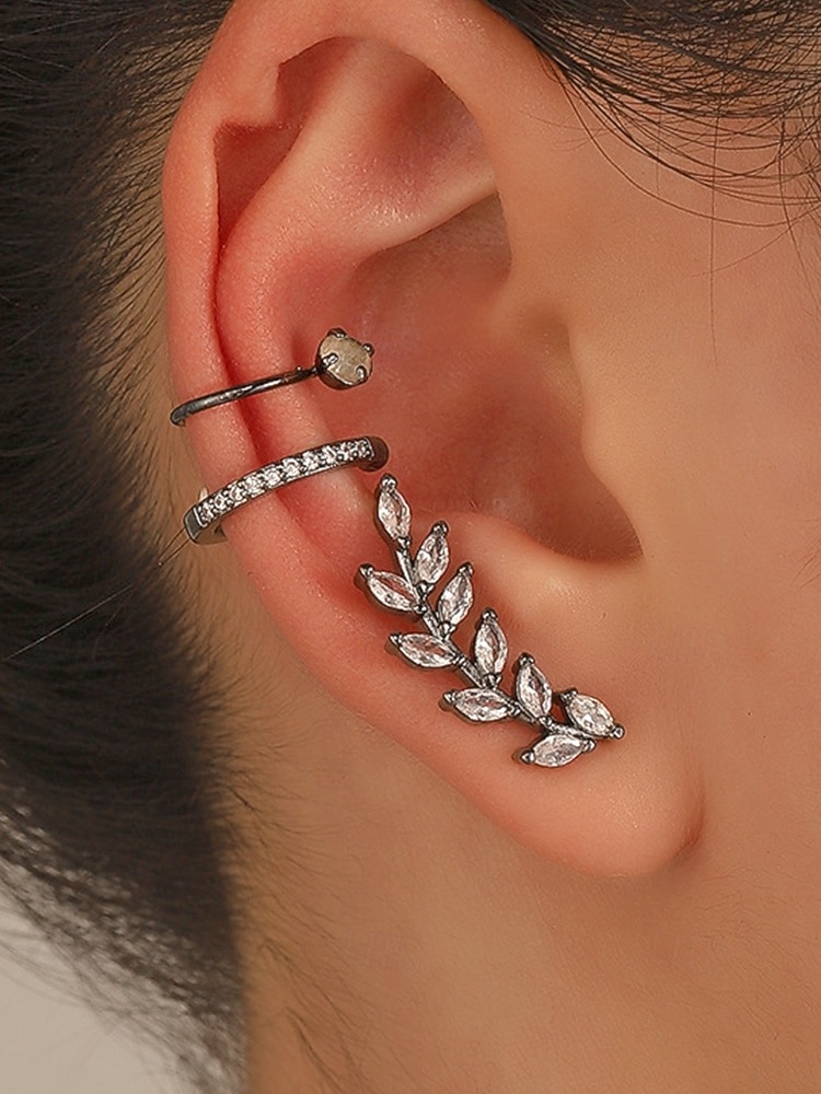 Women's Boho Alloy Ear Cuff Set, Multi Style Crystal Clip On Earrings for Beach Vacation, Summer Resort and Everyday Casual Wear 2026 - $8.39 –P13