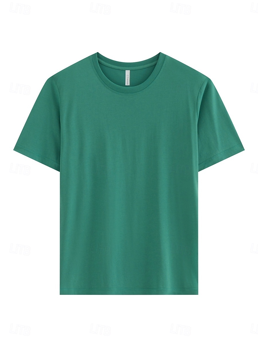 Damen T Shirt T-Shirt Einfach Mode Stilvoll Basic Kurzarm Rundhalsausschnitt Normale Oberteile Täglich Ausgehen Wochenende Schwarz Weiß Rosa Rote Marineblau Sommer Frühling Ice silk cool feeling 2026 - $19.99 –P11