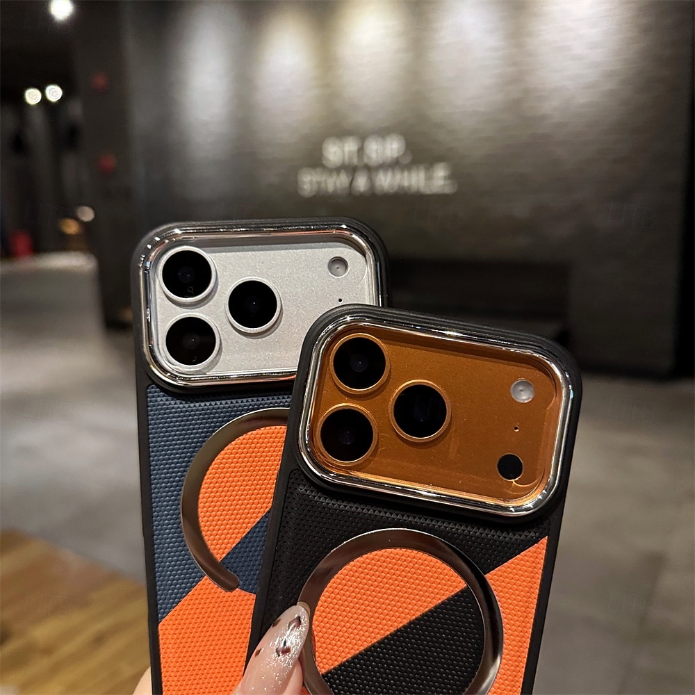 telefon Carcasă Pro iPhone 17 Pro Max 16 15 14 Pro Max 13 Pro Max Zadní kryt Magnetické Nárazuvzdorné PU kůže 2026 - $14.99 –P4