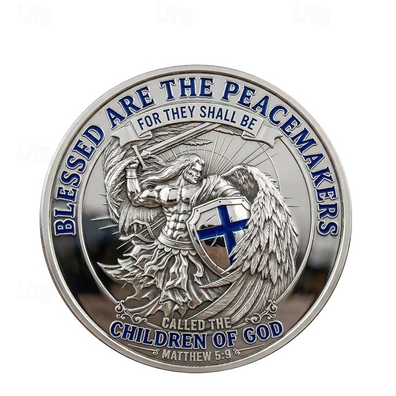 Selig sind die Friedensstifter und die Strafverfolgungsbehörden – Gedenkmünze, Matthäus 5,9 – inspirierendes Sammlerstück, patriotisches Geschenk zur Unterstützung der Polizei 2026 - $19.99 –P2