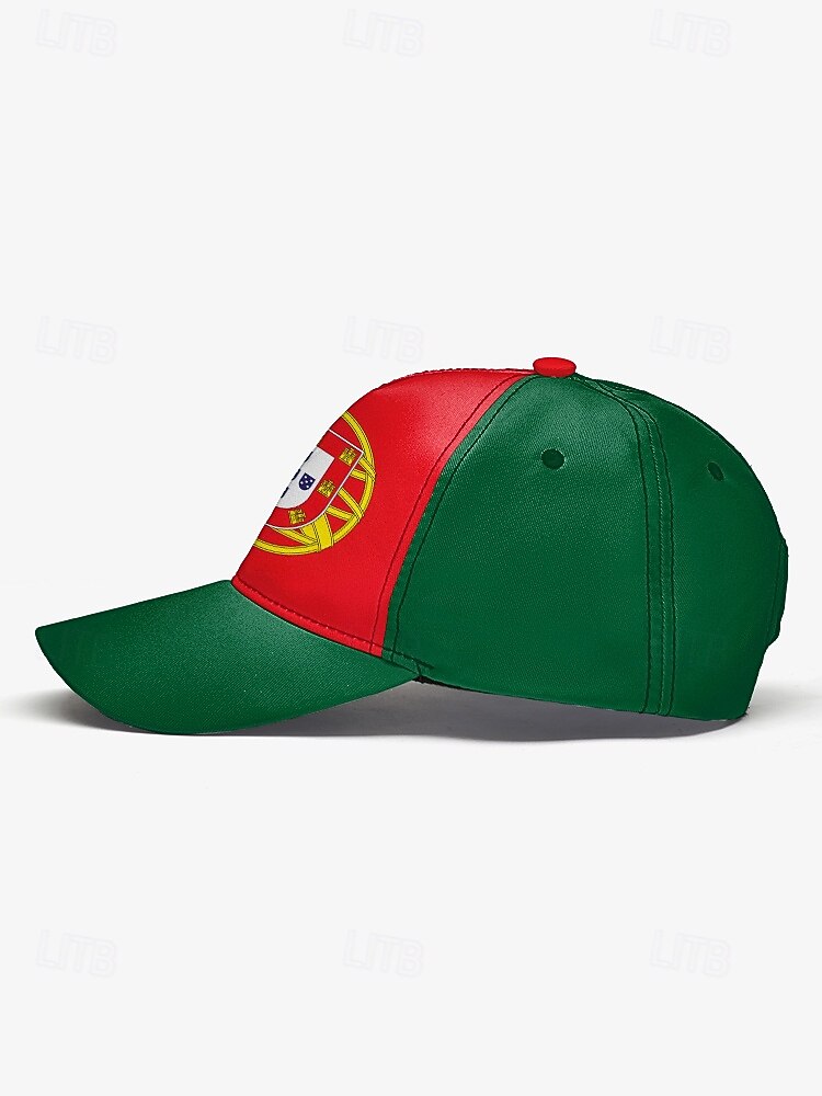 Cappellino da baseball da uomo in poliestere con i colori della bandiera portoghese, vestibilità regolabile, ideale per tifosi di calcio, eventi calcistici, abbigliamento sportivo casual e attività all'aperto di tutti i giorni. del 2026 a $14.99 –P7