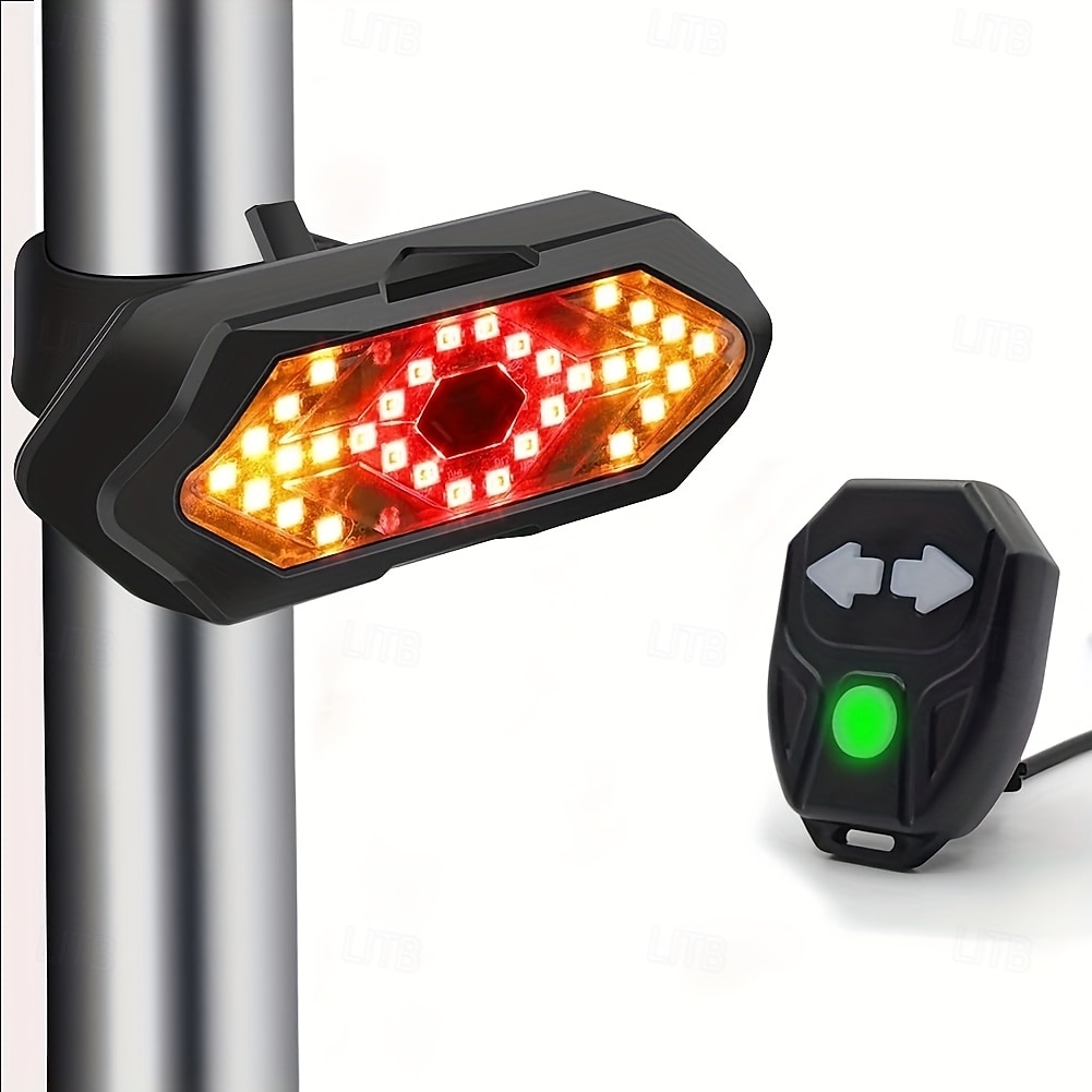 Zestaw oświetlenia rowerowego, przednie światło przednie o mocy 1000 lumenów, ładowane przez USB, tylne światło z bezprzewodowymi kierunkowskazami, wodoodporne, wysokiej jasności diody LED do rowerów 2026 - $28.99 –P2