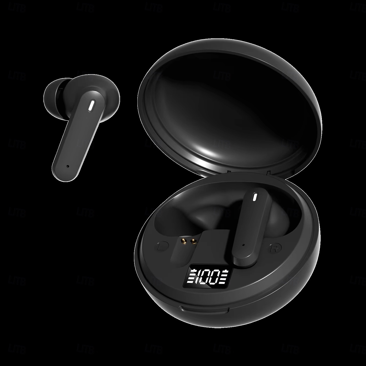 Fones de ouvido sem fio Bluetooth 6.0, TWS com reforço de graves. &Redução de ruído, estojo de carregamento com visor digital LED, microfone HD para chamadas, fones de ouvido intra-auriculares de 2026 por $27.99 –P2